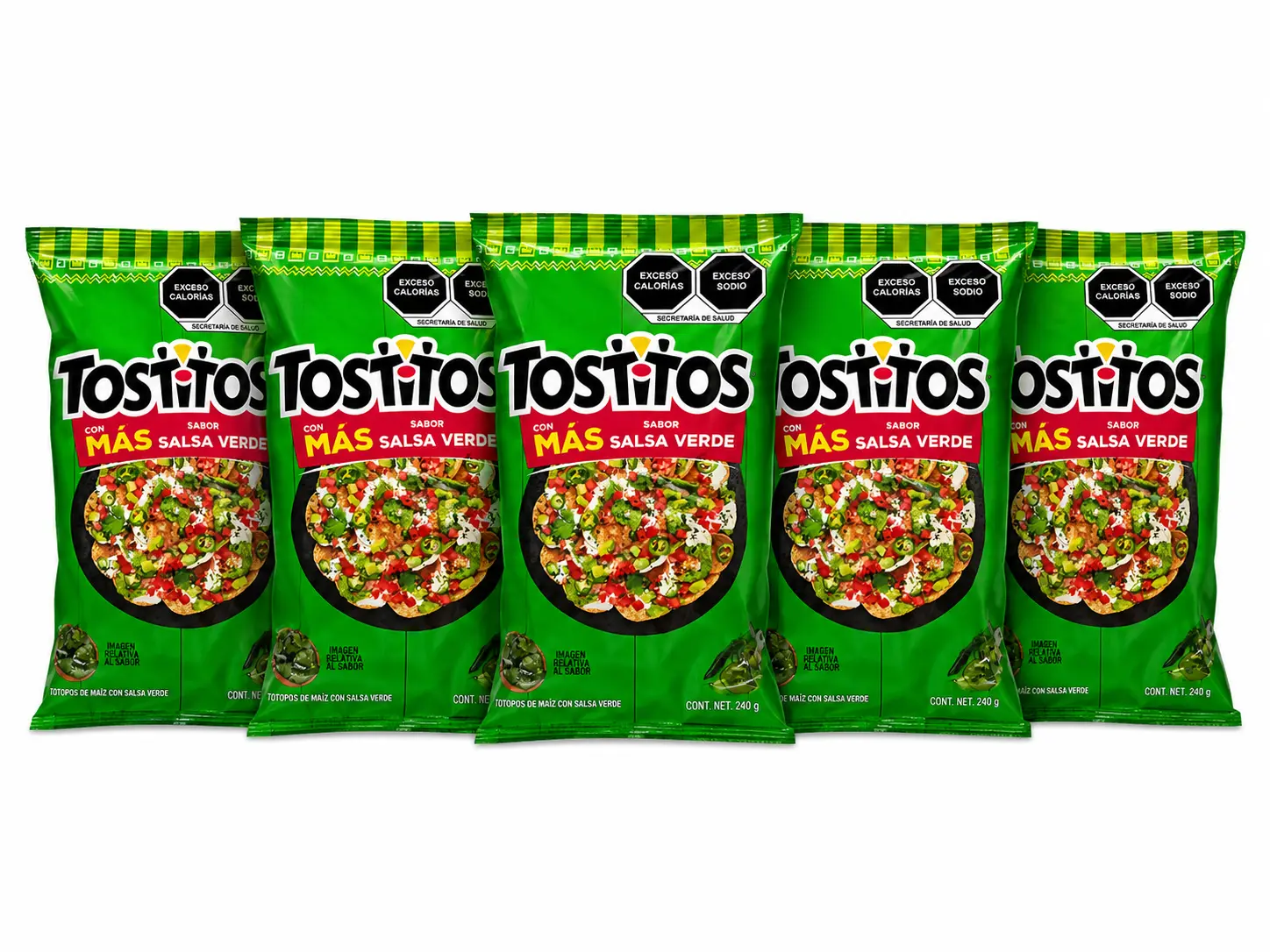 Pack -5Tostitos Salsa Verde Mexican Chips - Desde Mexico 57 gramos