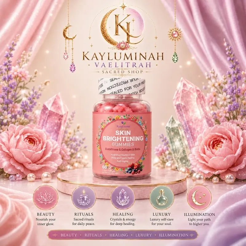 Kaylumi Organic Skin Brightening Collagen Gummies - Edible Dietary Supplements, Delicious Chewable Support for Skin Glow & Radiance