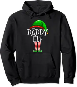 Daddy Elf Family Matching Group Christmas Gift Dad Men Funny Pullover Hoodie - Terrancecar Shop 65B07XYPZ13V