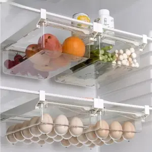 Under-Shelf Fridge Organizer — Egg, Fruit & Fresh Food Storage Rack