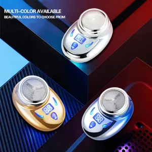 Portable Compact Mini Intelligent Electric Shaver with Digital Display, Comfort Smart Digital Shaver, Cordless & Detachable Shaver, Beard Care Products, Facial Hair Trimmer for Home & Travel Adjustable Daily