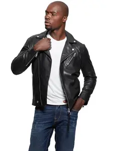 GUESS Male Leather Jacket