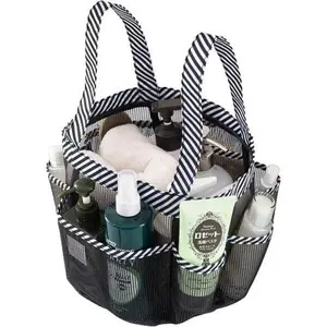 9 Pocket Mesh Shower Caddy Tote Bag Portable Waterproof,Dorm,Camping,Gym,Travel