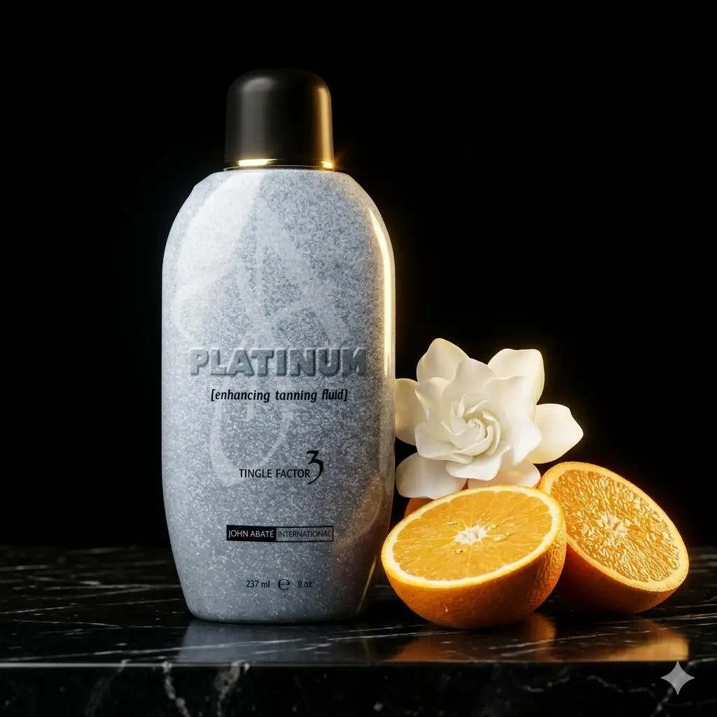 John Abaté Platinum Max Tanning Lotion | Tingle Factor 3 | Tahitian Monoi Oil | Ultrasome Technology | Orange Creamsicle | Advanced Tanners | 8 oz Moisturize Body Care