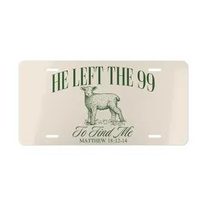 Trendy Christian Bible Verse Front License Plate, Cute Faith Car Accessory, Cute Christian Gift License Plate, License Plate Accessory