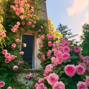 Climbing Rose Seeds – 300 Mix Heirloom Roses, Fragrant Long-Blooming Flowers, Butterfly Attracting, Easy to Grow Bush & Vine, Perfect for Outdoor Garden, Trellis or Patio