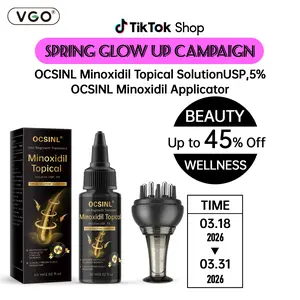 OCSINL 5% Minoxidil for Men and Women Hair Growth, Organic Rosemary Hair Growth Kit with Comfort Scalp applicator-Topical Serum for ScalpHair Loss Thinning or Longer Hair Care-2.02oz/60ml