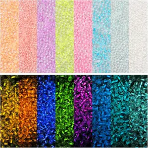 5280 count 2mm Luminous Glass Seed Beads - Assorted Glow in The Dark 11/0 Round Pastel Colorful Glowing  Mini Solar Beads for DIY Bracelet Necklace  Making Crafts