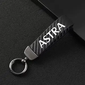 Opel Astra Carbon Fiber Car Keychain Set, Premium Auto Modification Key Fob with Screwdriver & Rings, Durable Design for Everyday Use