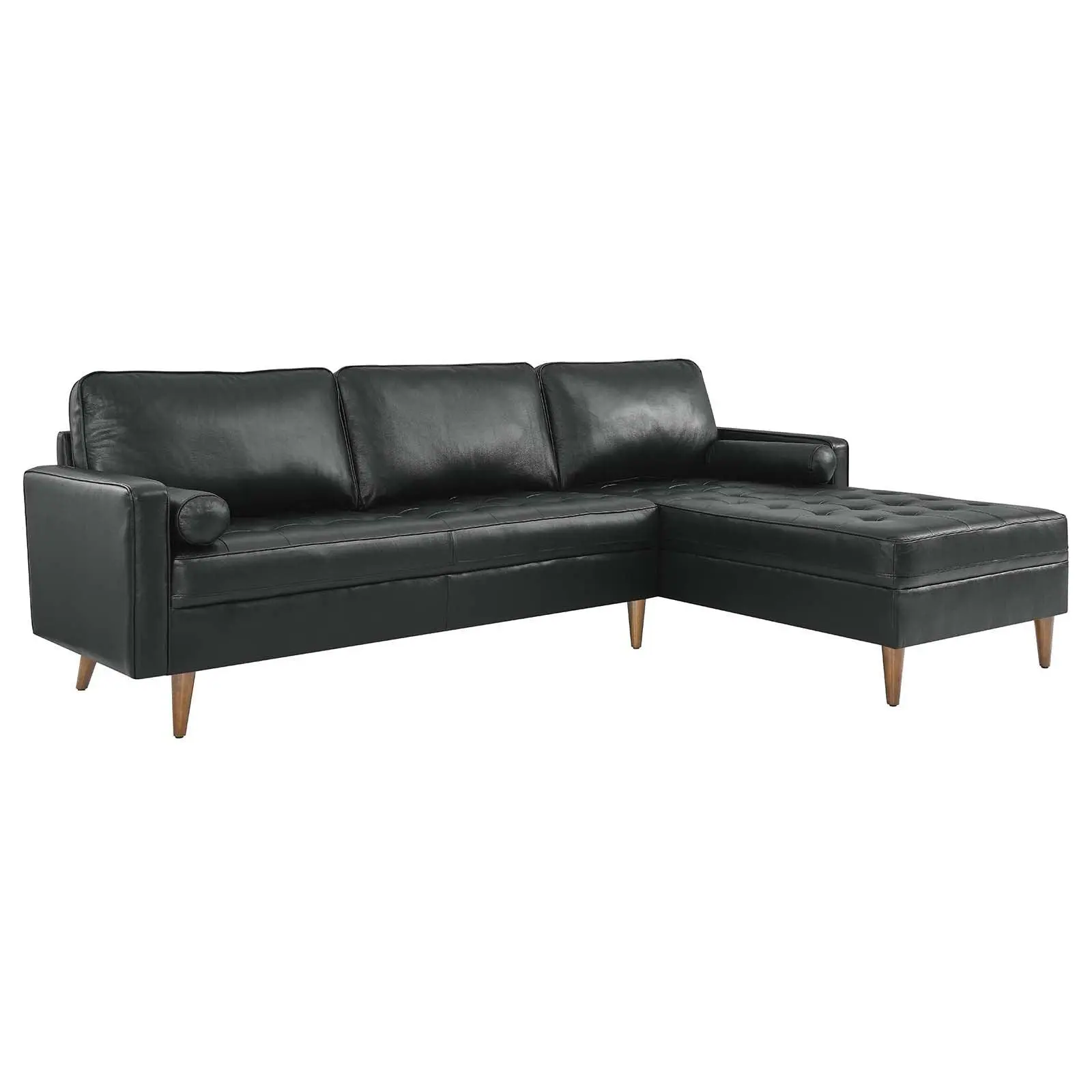 Modway Valour 98" Leather Sectional Sofa