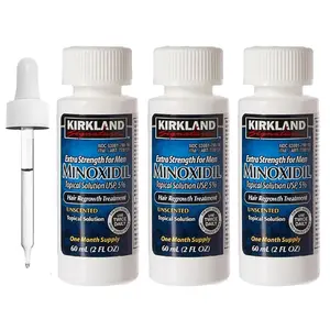 Kirkland Signature Hair Regrowth Treatment for Men 5% Minoxidil Topical Solution 3 Month Supply Unscented