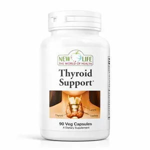 New Life Thyroid Support Supplement with L-Tyrosine & Potassium Iodine 90 Veg Capsules for Holistic Thyroid Health & Wellness