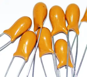 Assortment of 100 Dipped Tantalum Capacitors