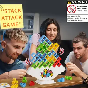 Balance Stacking Game Set, Building Block Set, Stem Building Blocks, 16/32/48 Pieces, Fun Board Game for Kids & Adults, Family Night Party Toy, Christmas Halloween Gift Idea