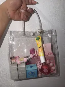 TRASPARENT STORAGE BAG SET WITH ACCESORIES