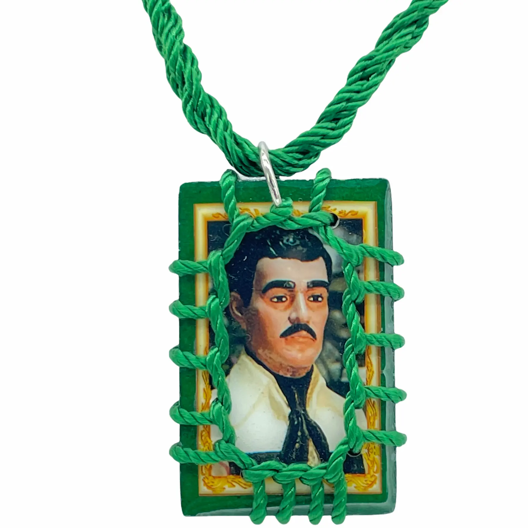 Jesus Malverde Scapular Necklace