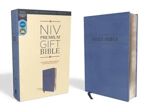 NIV, Premium Gift Bible, Leathersoft, Navy, Red Letter, Comfort Print: The Perfect Bible for Any Gift-Giving Occasion by Zondervan [Leatherbound Book]
