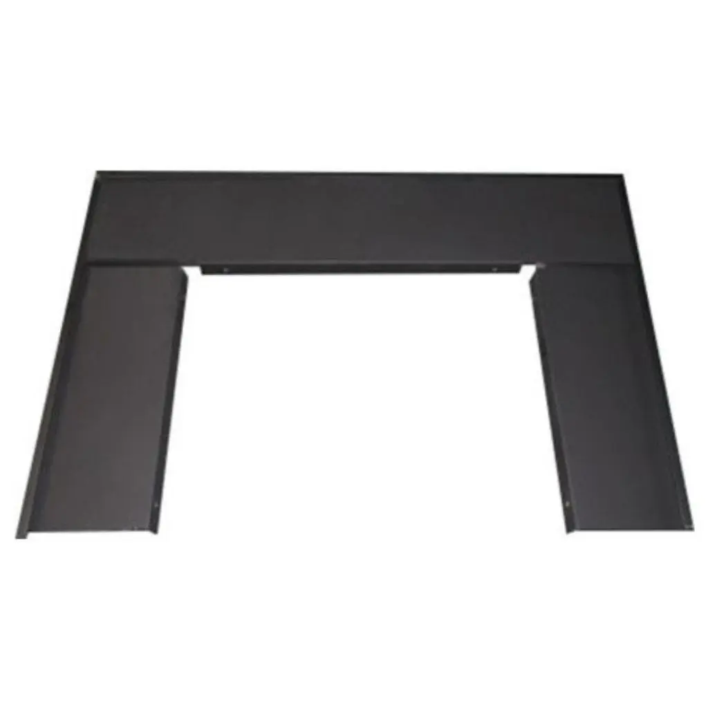 Buck Stove PA FP9112 3-Piece Oversized Fireplace Trim Kit, 55x35 in, Easy Assembly for Model 91 Wood & Gas Stove, Black, Three-Pieces