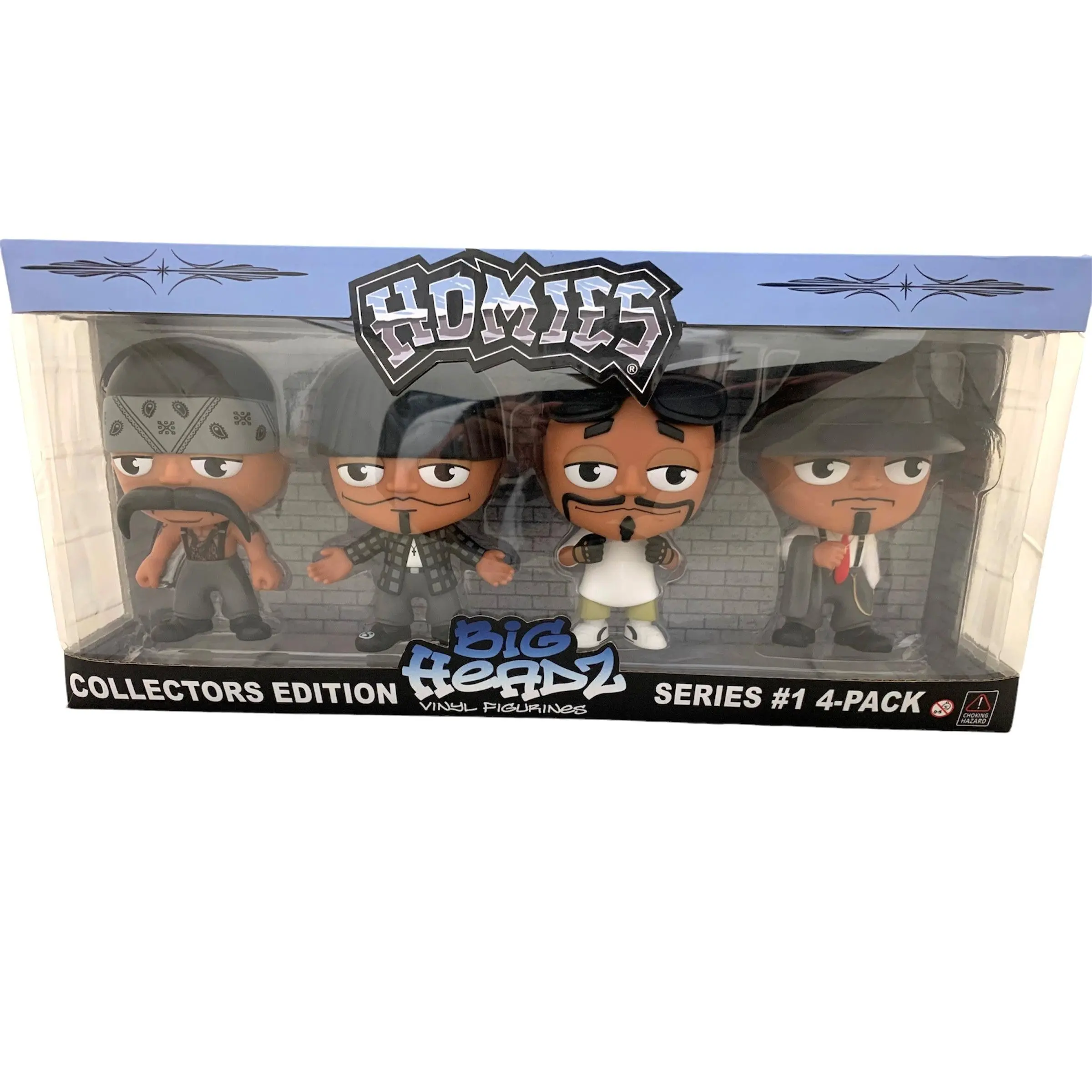 HOMIES™ - BIG HEADZ  4-Pack Figure Set SERIES #1