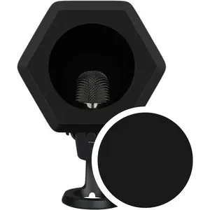 Professional Microphone Isolation Ball with 2-Layered Pop Filter, High Density   Noise Cancellation