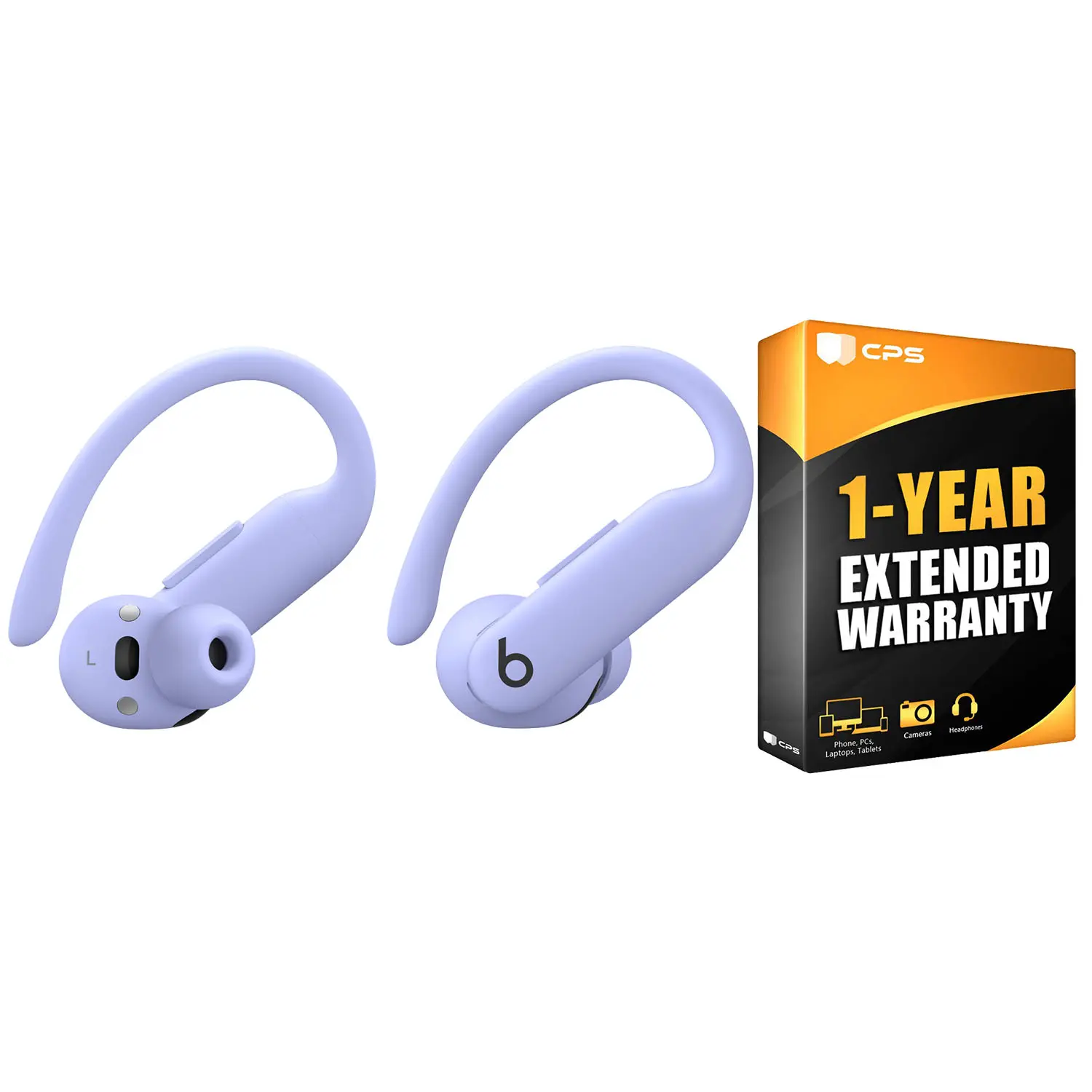 Beats Powerbeats Pro 2 Bluetooth Wireless Noise Cancellation Earbuds with 1 Year Extended Warranty Bundle - Hyper Purple