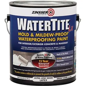 Zinsser Company 270267 1 Gallon Watertite-lx Latex Waterproofing Paint 100 VOC pack of 2