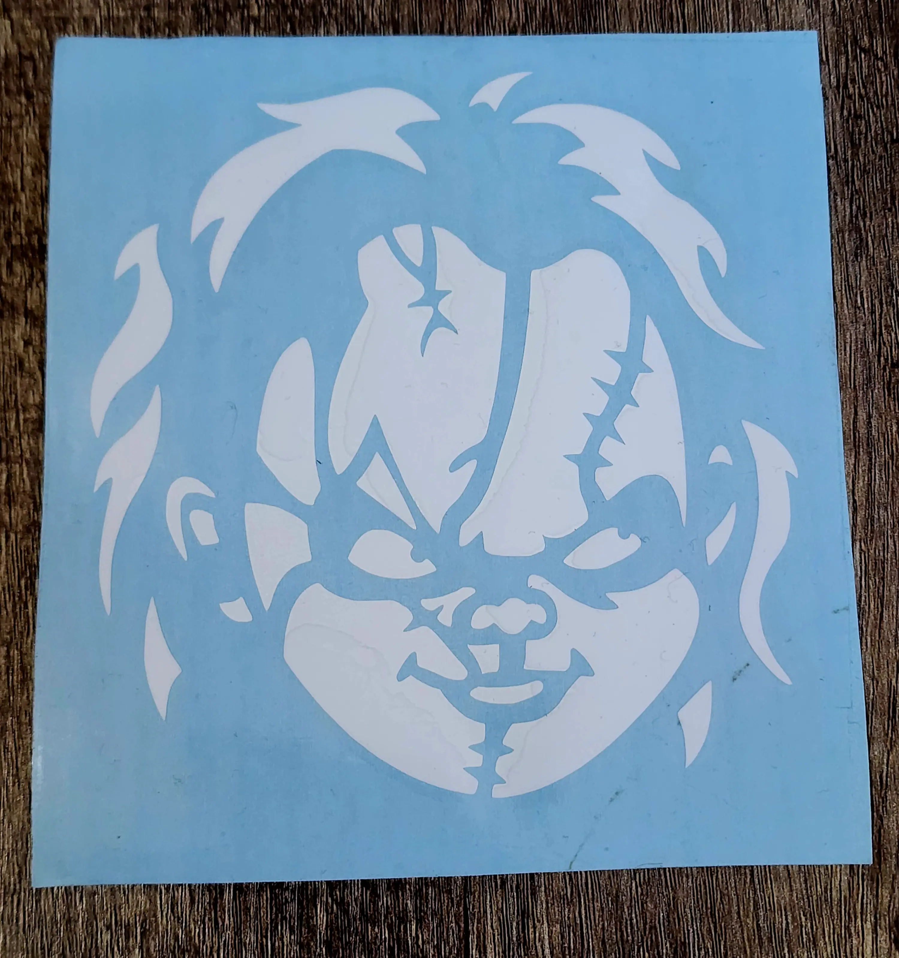 Chucky Child's Play Good Guy Doll Vinyl Car Decal Sticker Handmade in USA Premium Outdoor Vinyl Water & UV Resistant Easy Application Decal