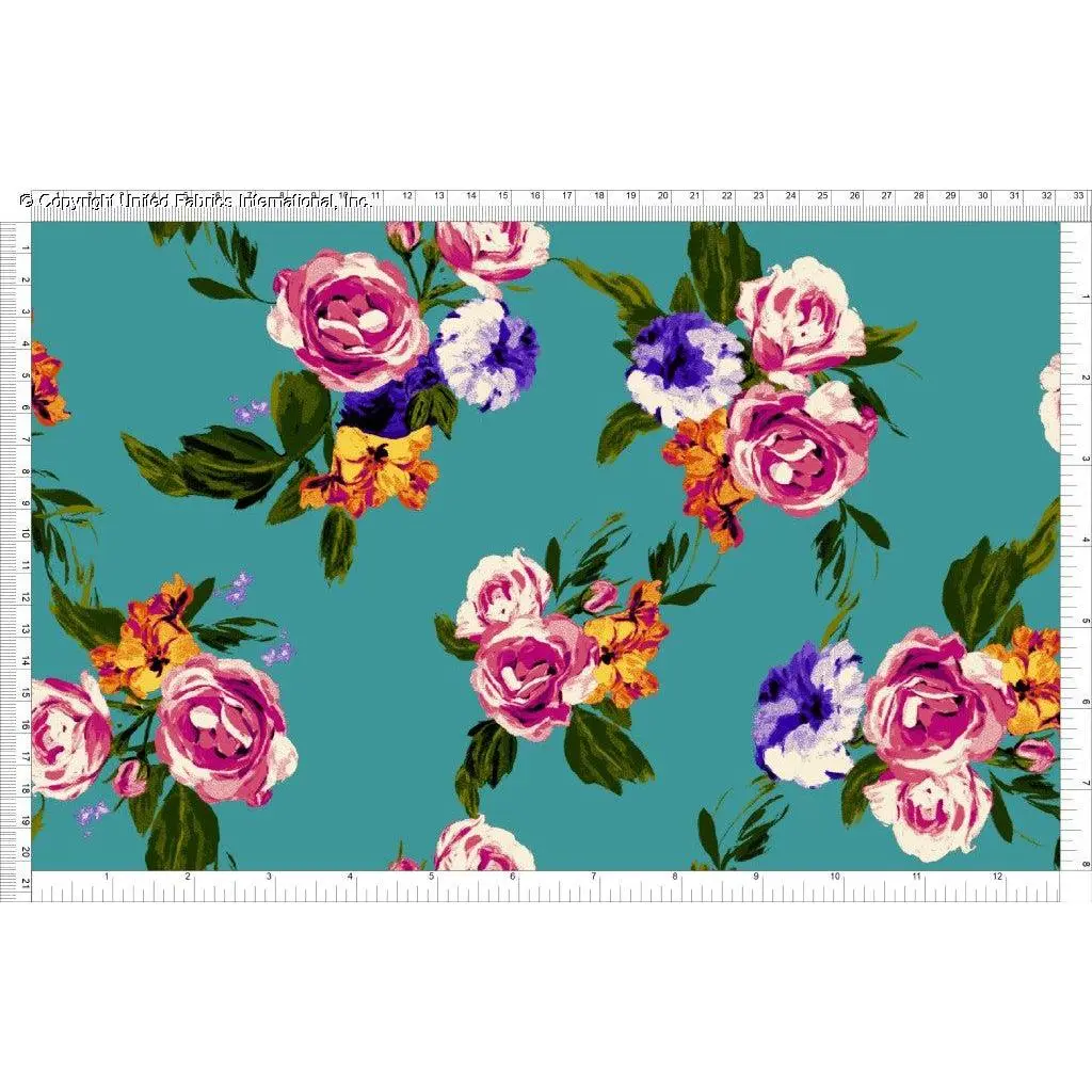 Challis Rayon Printed First Crush, Floral Fabric, Rayon Fabric, Dress Fabric, Sewing Fabric