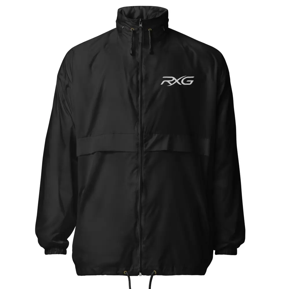 Men's Lightweight Windbreaker Jacket for Golf - Packable Polyamide Relaxed Fit Shell with Hood, Breathable, Water-Resistant & Zip-Front, Lightweight Protection, Oeko-Tex Certified, 2Xl