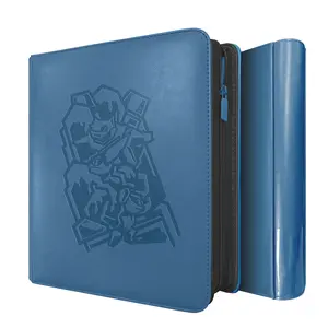 RAVAVER Toploader Binder,Oversize  9-Pocket Album, Holds 252 Toploaders with Customizable Label Slot and Side-Loading Sleeves for 3" x 4" Trading Cards, Designed for Toploaders, Fits Pkmn, MTG, Sports Cards & More, Premium PU Leather, Gift Box Packaging