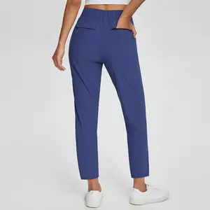 Womens 26''/27'' Travel Pants Breathable Lightweight Ankle Summer Pants with Zipper Pockets Trousers Golf Pants Stretch Petite Work Bottoms