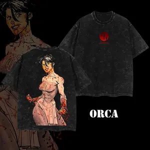 ORCA Limited ANISSA x MARK GRAYSON - INVINCIBLE Oversized  Tee, Retro Unisex Graphic 90s Vintage Anime Manga Acid  Lightweight Cotton  Tee, Gift For Anime Fan, Anime Y2K Streetwear T-Shirt