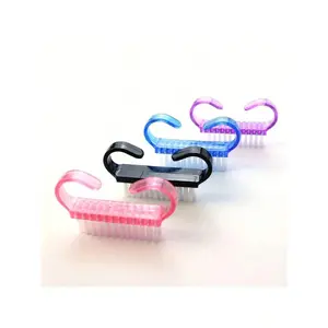 4 Pieces Of Nail Cleaning Brushes, Easy-To-Grip Handle, Removes Nail Dust In Small Angles, Manicure Cleaning Tools