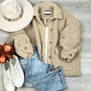 Sophia Oversized Sherpa Jacket