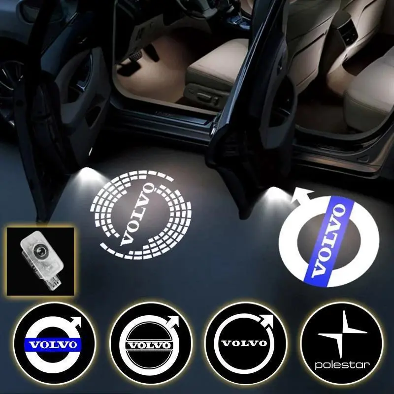 LED Car Door logo Projector Lamps Welcome Light For Volvo XC40 XC90 V40 V90 V60 XC60 S80 S60 S90 V70 XC70