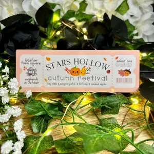 Stars Hollow Autumn Festival Cardstock Bookmark