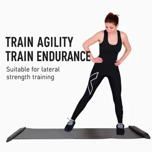 Slide Training Mat for Indoor Fitness – Speed Skating Exercise Pad for Leg Slimming, Balance and Endurance Training, Home Gym Equipment