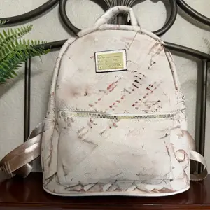Cream and Pink Backpack