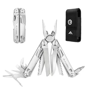 #Summervibes FLISSA Multitool,Multi Tool Pocket Knife with Sheath, Stainless Steel EDC Multitool Pliers for Men, Camo All-in-One Tools for Camping, Fishing, Survival