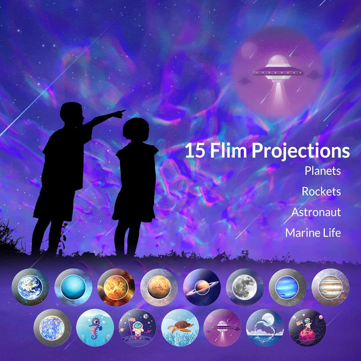 15 Color Star Projector Light with White Noise, Planets Ocean Wave Projector Light, Galaxy Lighting Star Projector for Bedroom, Party, Decor Gifts 15 Color Star Projector Light with White Noise, Planets Ocean Wave Projector Light, Galaxy Lighting Star Projector for Bedroom, Party, Decor Gifts