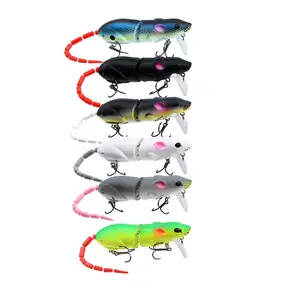 Bionic Mouse Lure 15.5g/15.5cm, Far Casting Pencil Minnow, Artificial Fishing Bait, Realistic Design, Ideal for Bass & Trout, Topwater Fishing Lure, Fishing Gear