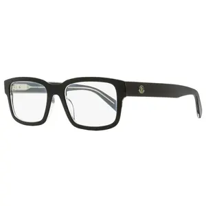 Moncler Rectangular Eyeglasses ML5124 003 Black/Crystal 54mm
