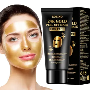 24k Gold Peel-off Mask, Turmeric Face Mask, Luxurious Facial Treatment Lifting & Deep Nourishment Mask, Moisturizing Hydrate Moisturize Facial Mask for Women & Men, Moisture, Soothing Skin, Deep Hydrating Mask