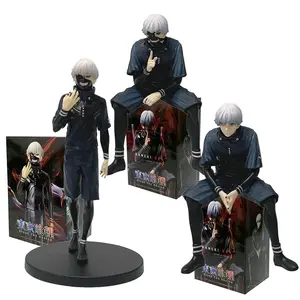 Tokyo Ghoul Figure Centipede Mask 19cm Kaneki Ken Animation Figure Sitting Figure Peripheral Model Toy Decorative Ornaments Gift