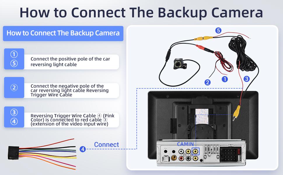 10.4‘’ Single Din Car Stereo with Wireless Carplay Android Auto, Manual Rotator Screen with Bluetooth FM AM Radio Mirror Link USB/AUX/Equaliser Setup + Reversing Camera
