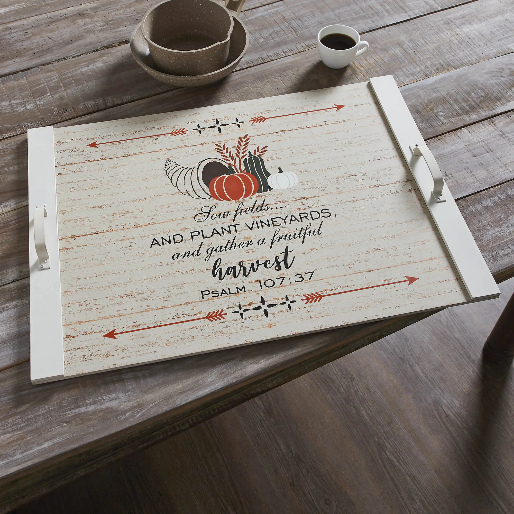Psalm 107:37 Harvest Noodle Board