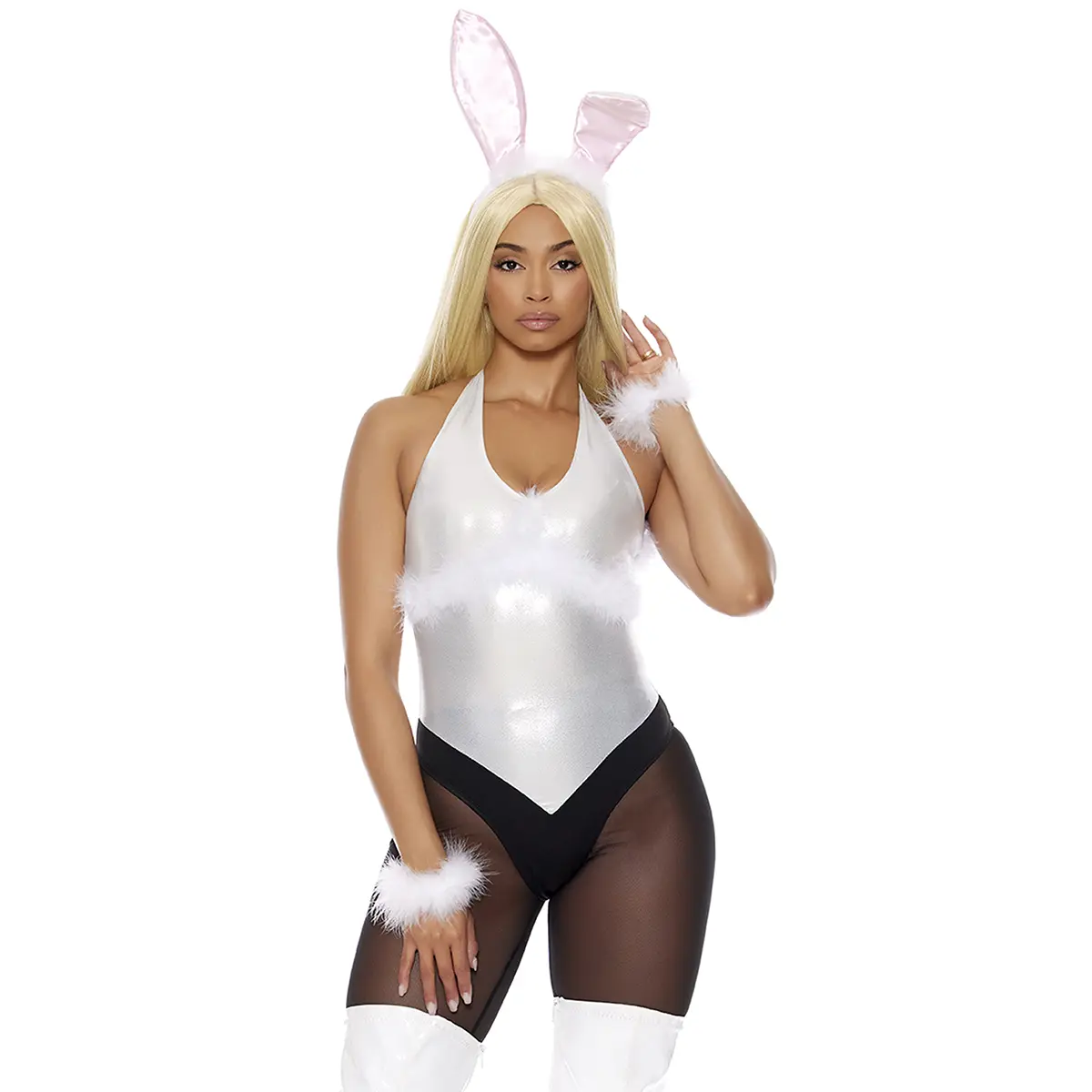 Forplay Women's Halloween Boo, You Bunny 4-Piece Women's Movie Character Costume