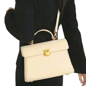 ITAMOOD It Bag de ITAMOOD Lujo Silencioso en Cuero Legítimo Cream White Elegante y Duradero