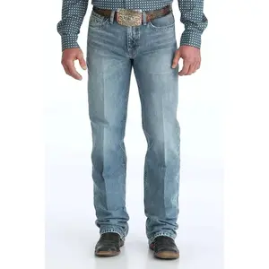 Grant Mens Cinch Jean MB33037001 Relaxed Fit Light Stone Mid-Rise Boot Cut Leg Comfortable & Stylish