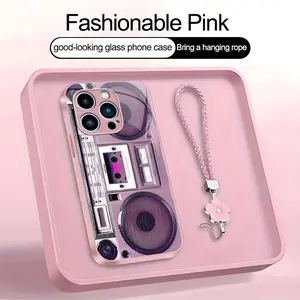 Suitable for [iPhone 15 Pro] high-end women's phone case🤩,retro cassette tape pattern, fun and appealing🥰✨, drop-resistant, affordably priced，fingerprint-resistant  YM99